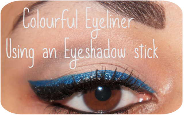 Blue Winged Eyeliner Using MUA Makeup Academy Eyeliner Brush