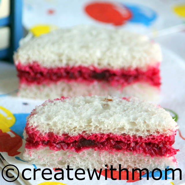 Create With Mom: Party sandwiches with beetroot