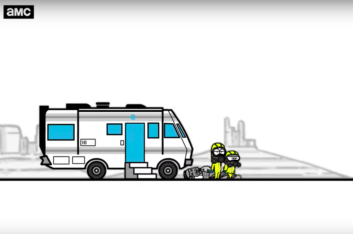 10 Jahre Breaking Bad | Die komplette Serie in einer Minute als Animationsfilm erzählt 