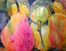 watercolor pears smith kay appearently artists fruit pear contemporary watercolour kaysmithbrushworks fine paintings scenes ap journal still 20x26 yupo bunch