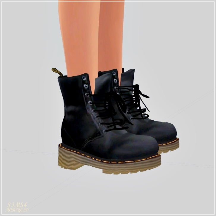 Female_Combat Boots_워커_여자 신발 - SIMS4 marigold