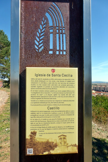Panel informativo ermita de Sta Cecilia