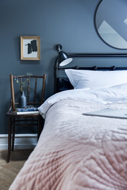 Danish apartment in blue shades