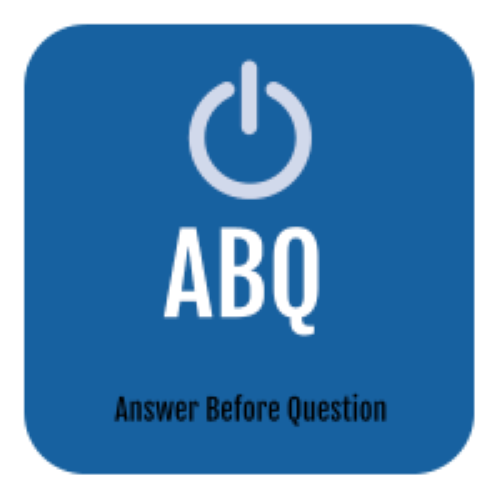 Answer Before Question -answering questions game