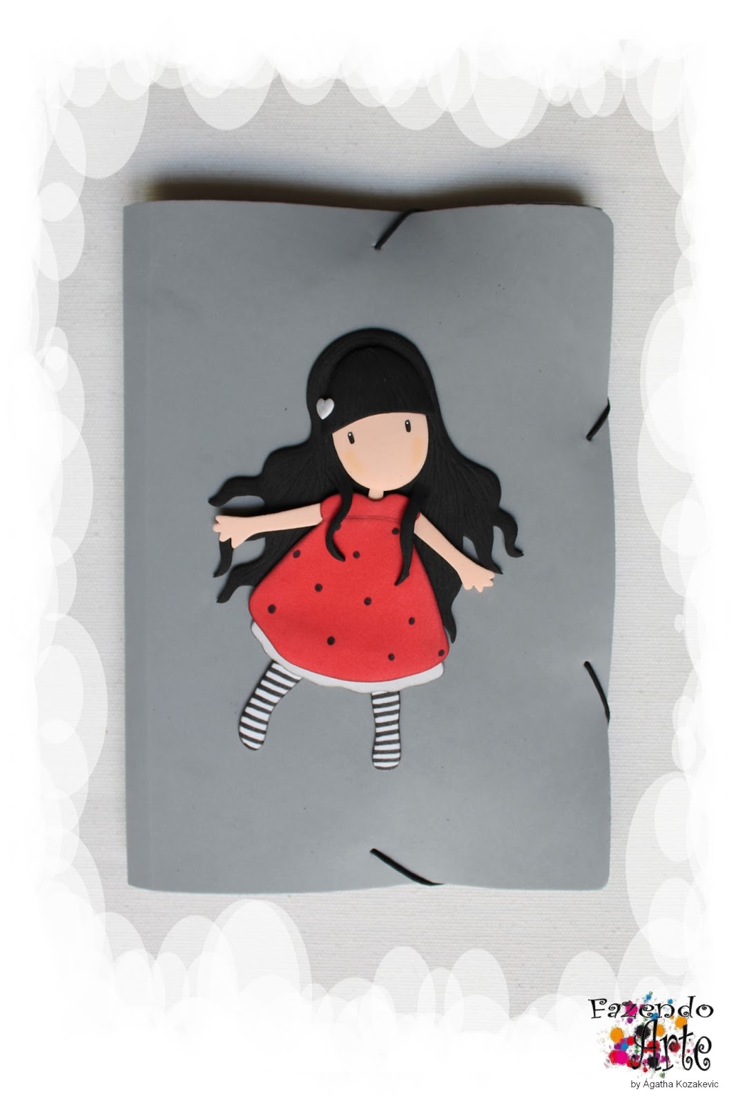 Fazendo Arte by Ágatha Kozakevic Pasta com Elástico Gorjuss by Ágatha