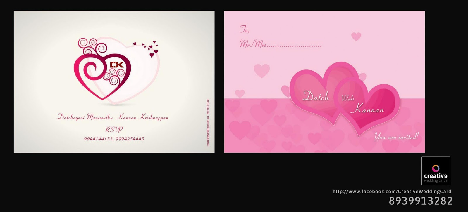 Chrompet Wedding Card