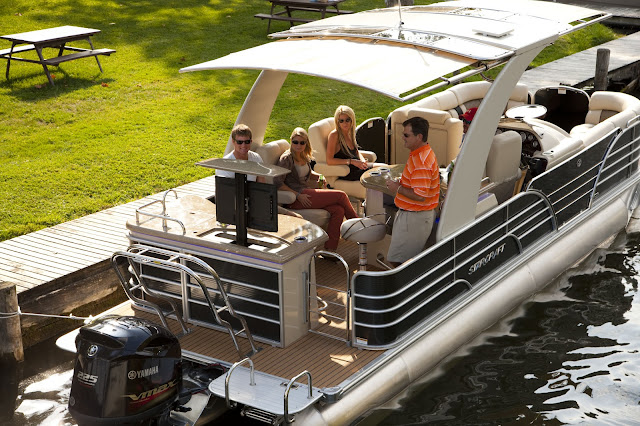 Redefining Luxury Pontoon Boats with Automated Shade | SureShade