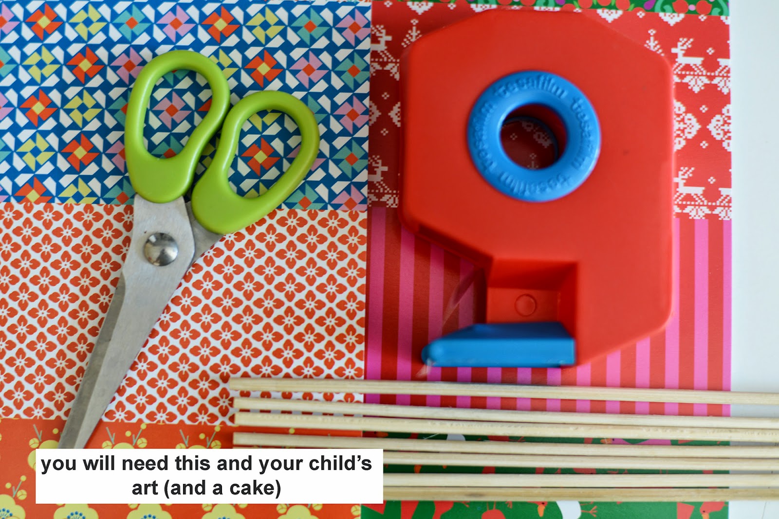 Hugo and Mathilda: Paper cake decoration - children s art