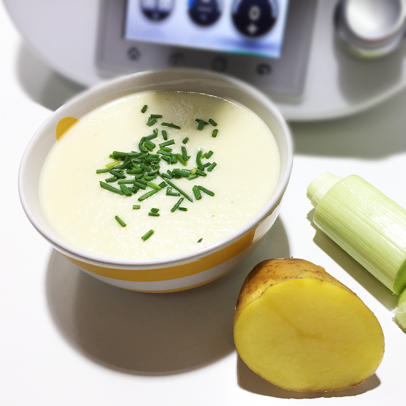 Crema de Puerros Vichyssoise Cocinillas TM5. Recetas Thermomix.