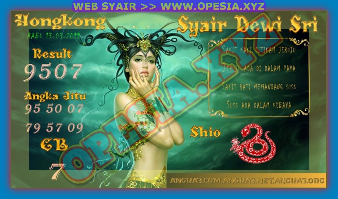 Kode Syair HK Rabu 13 Maret 2019 GOsyair SEDIA KODE