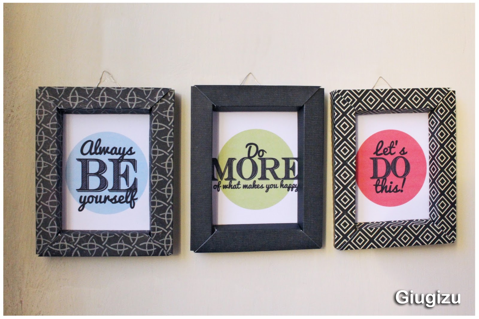 Giugizu's corner D.I.Y. Cardstock Frames Cornici fai da te in Cartoncino