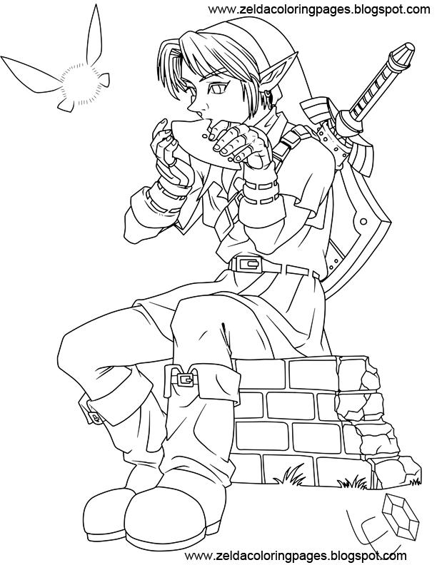 zelda link coloring pages - photo #5