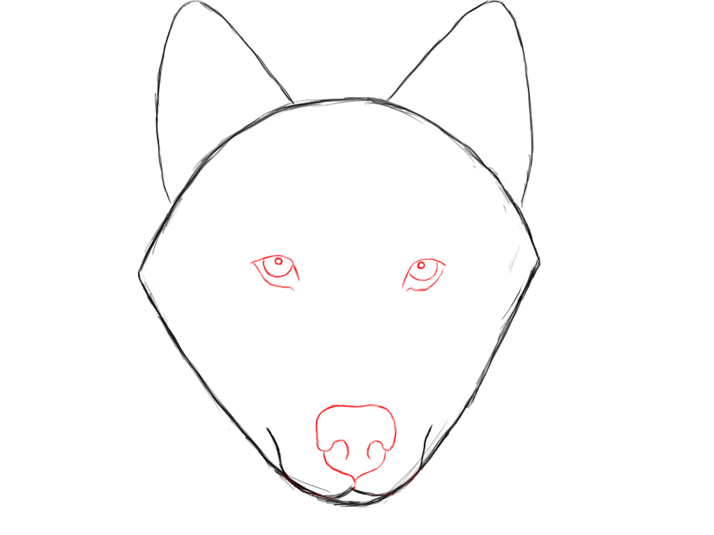 Wolf Nose Coloring Pages