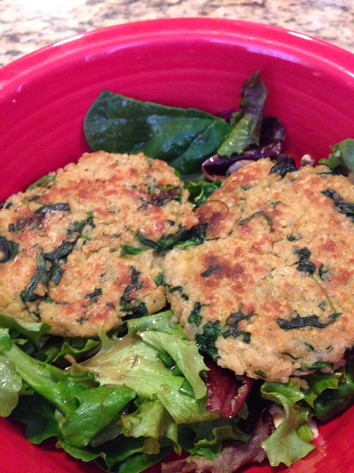 Fitness By Alicia SkinnyTaste Quinoa and Spinach Patties