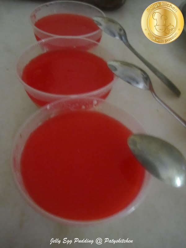 Jelly Egg Pudding / Puding Jelly Telur by Paty's Kitchen