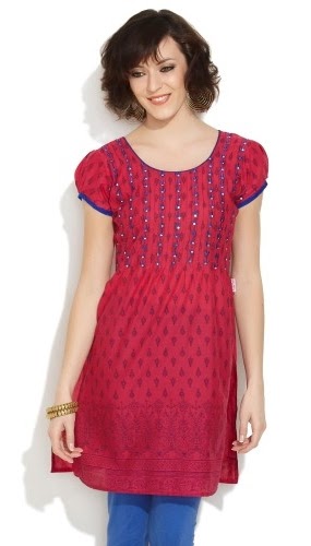 Designer Cotton Kurtis Collection 2014-2015 | Latest Designs of Cotton Kurtis | Caftan Cover Up