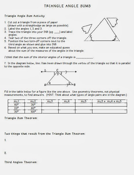 Exterior Angles Worksheet Interior And Exterior Angles Of