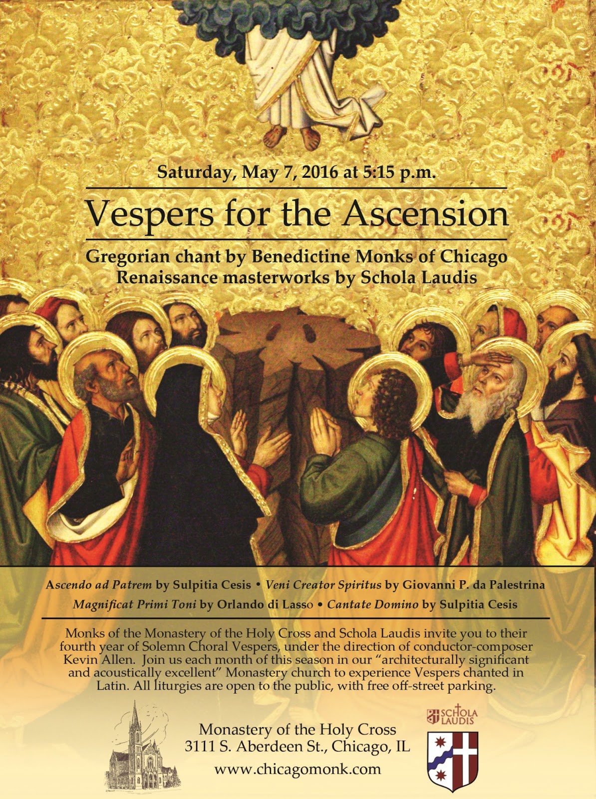 New Liturgical Movement Solemn Vespers Tomorrow in Chicago