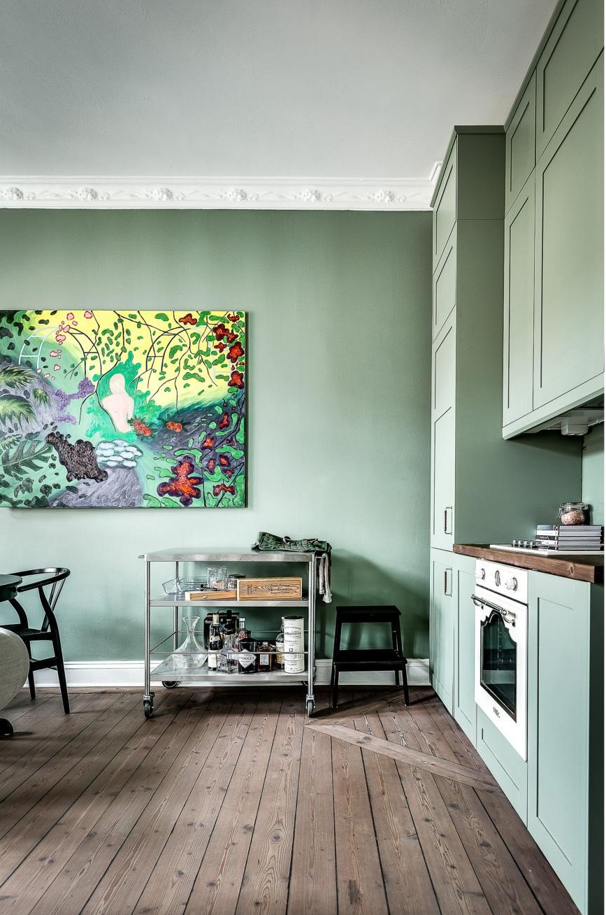 HOME & GARDEN: Ambiance vert d'eau dans 34 m2