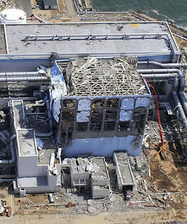 Fukushima first nuclear reactor blast image