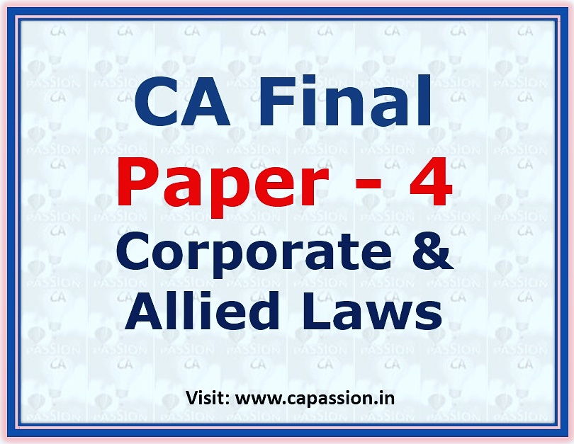 Ca Final Allied Law Charts Swapnil Patni