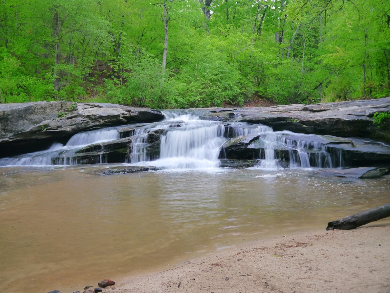 American Travel Journal Horseshoe Falls on Cedar Shoals Creek