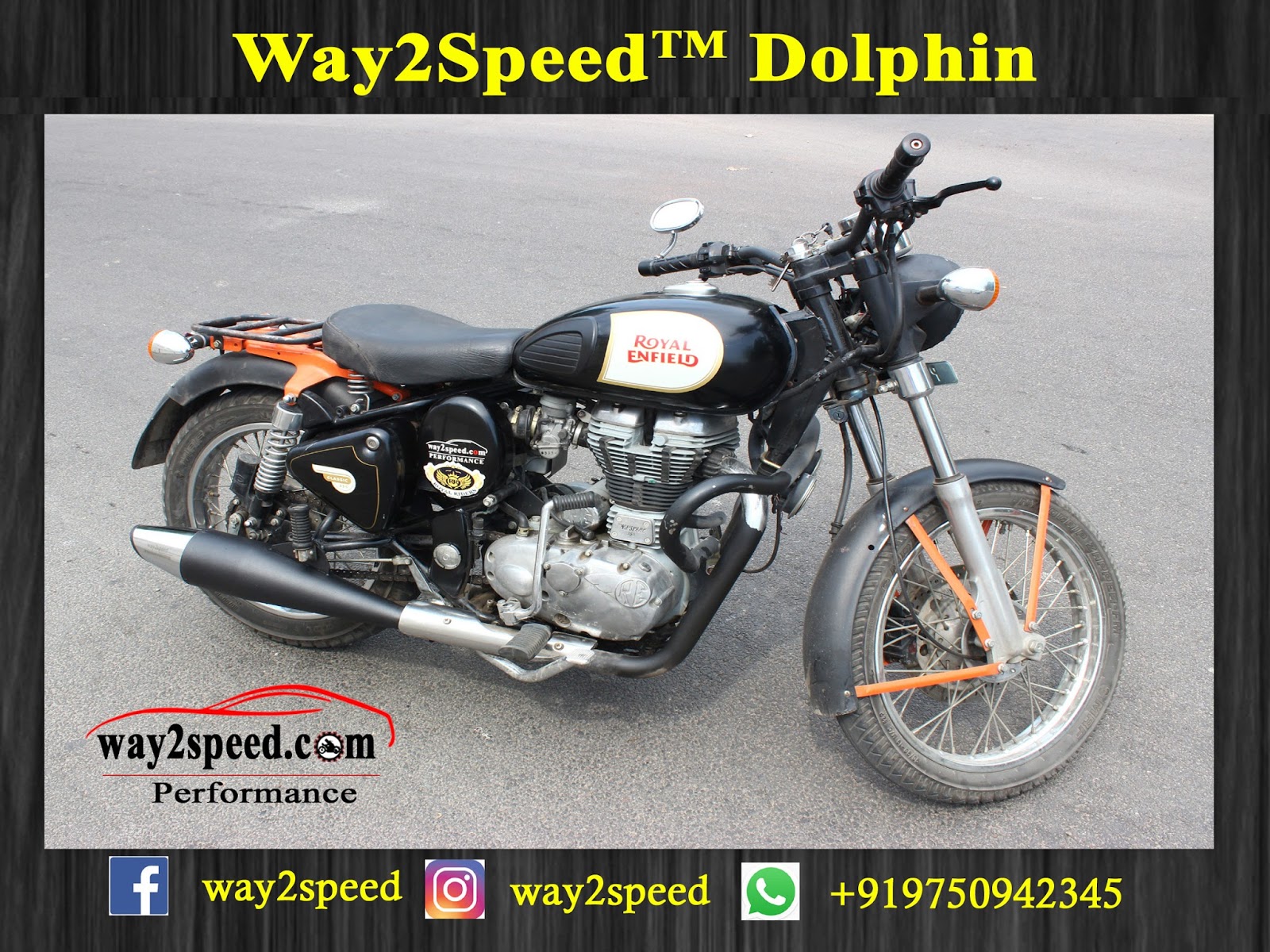 Royal Enfield Dolphin Silencer | Way2speed Performance | Dolphin silencer review | Dolphin silencer for thunderbird 350 | shark silencer royal enfield | Dolphin silencer price | Dolphin silencer sound | Dolphin silencer black | Dolphin exhaust review