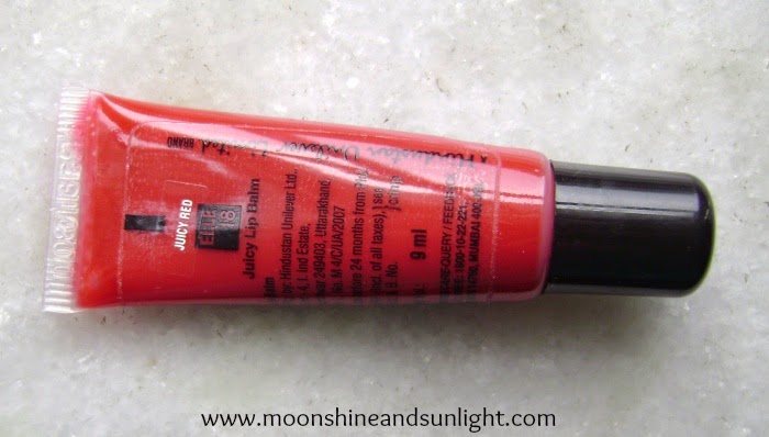 Indian beauty blog, Kolkata : ELLE 18 Juicy lip balm in Juicy red review, price and swatch