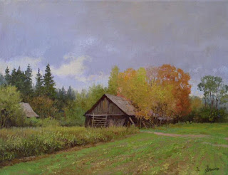 Imágenes Arte Pinturas: Paisajes de Campos Rusos, Cuadros Impresionistas