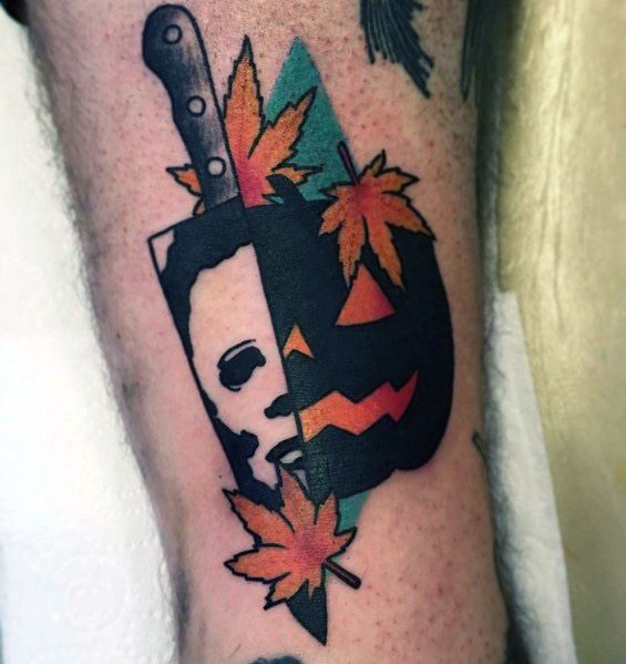 My unfinished Mike Myers tattoo Done a couple of days before the UKs  second lockdown wilk have to wait a month or so for it to be completed   rHalloweenmovies