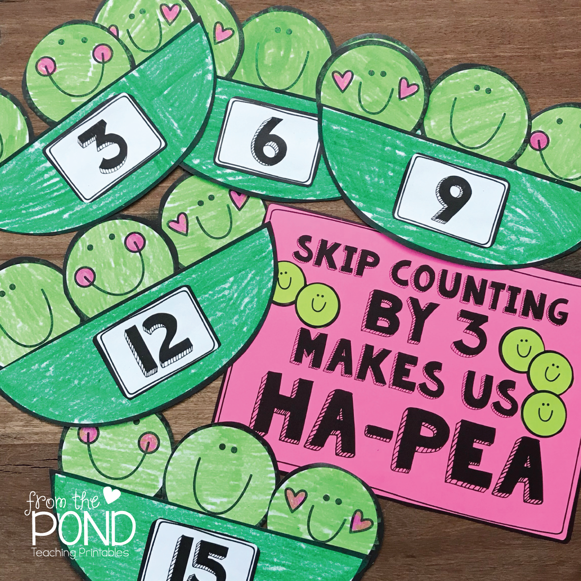 Skip Counting by 3 Math Craft From the Pond