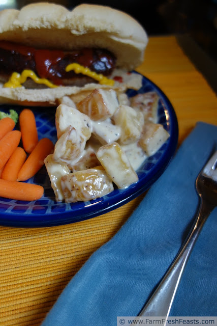 http://www.farmfreshfeasts.com/2013/05/roasted-potato-salad-with-creme-fraiche.html