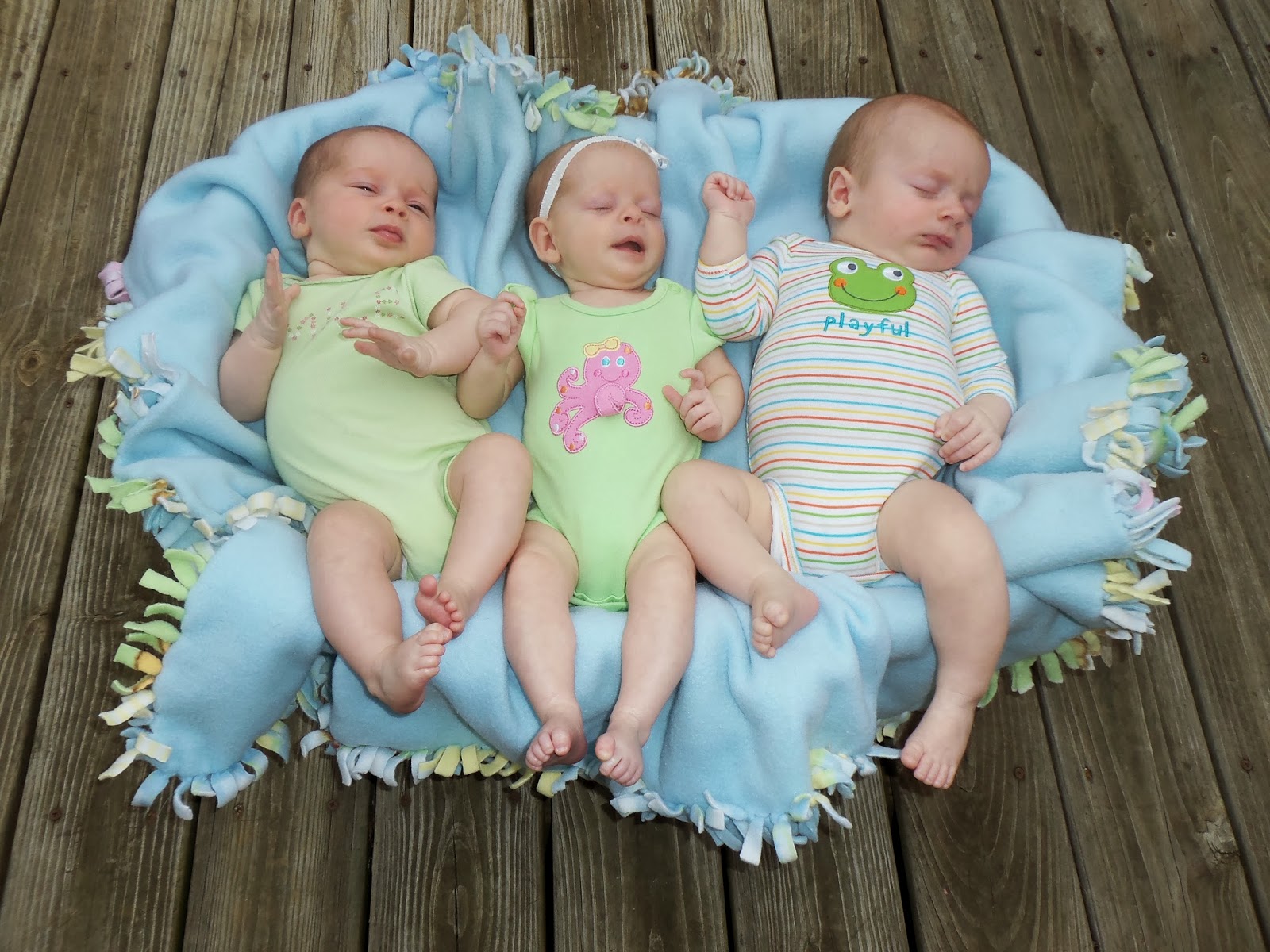 Triplets + Toddler Laundry Basket Photo Shoot