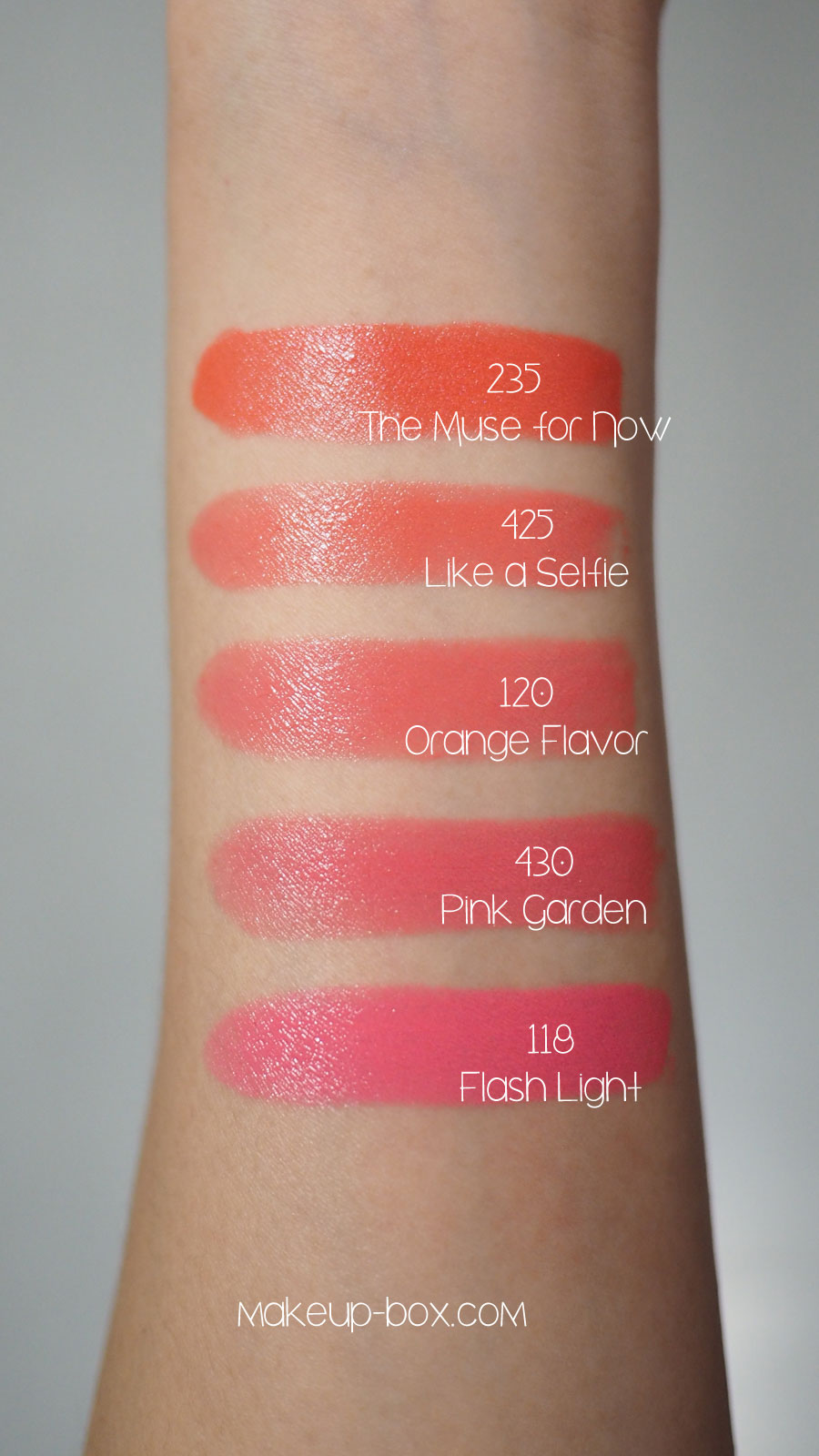 The Makeup Box New LANEIGE Silk Intense Lipsticks