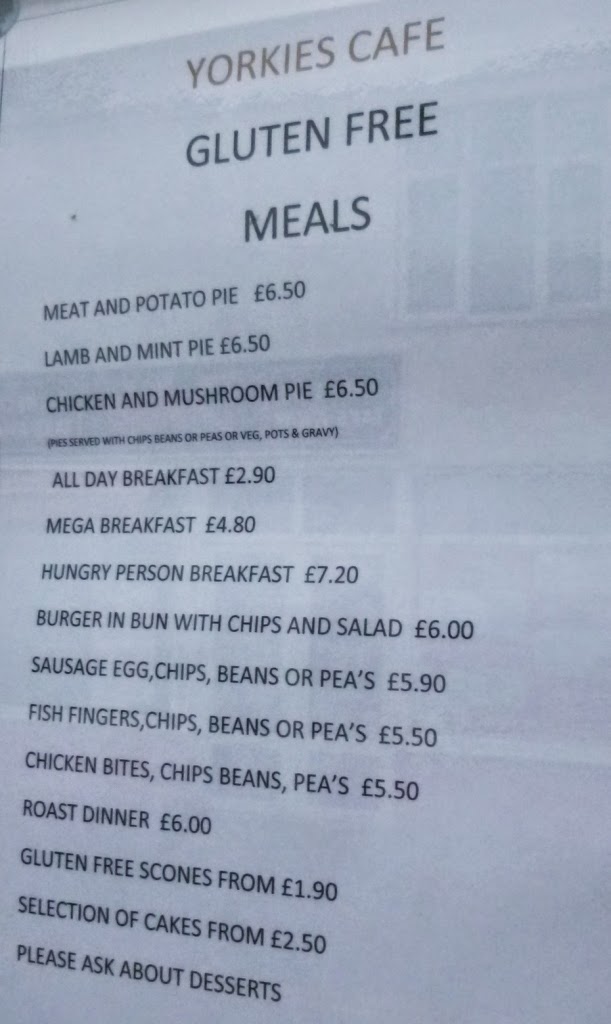The Ham and Egger Files Gluten free at Yorkies in Skegness