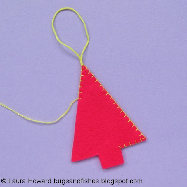 How To: Sew Modern + Minimalist Felt Christmas Tree Ornaments