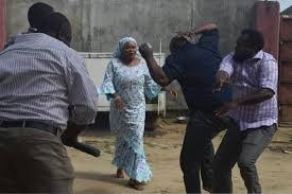Drama in Akwa Ibom church as pastor's wife storms the church to accuse him of impregnating church member