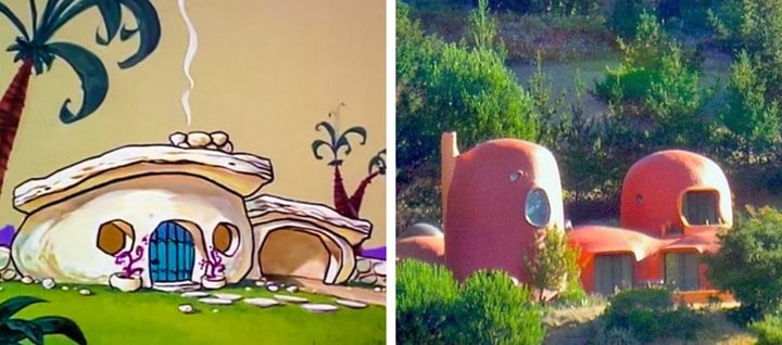 As casas de desenhos animados que realmente existem na vida real