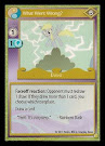 My Little Pony What Went Wrong? GenCon CCG Card