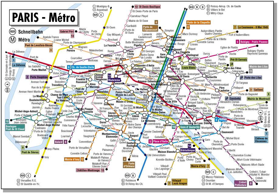 Map Of Paris France Free Printable Maps