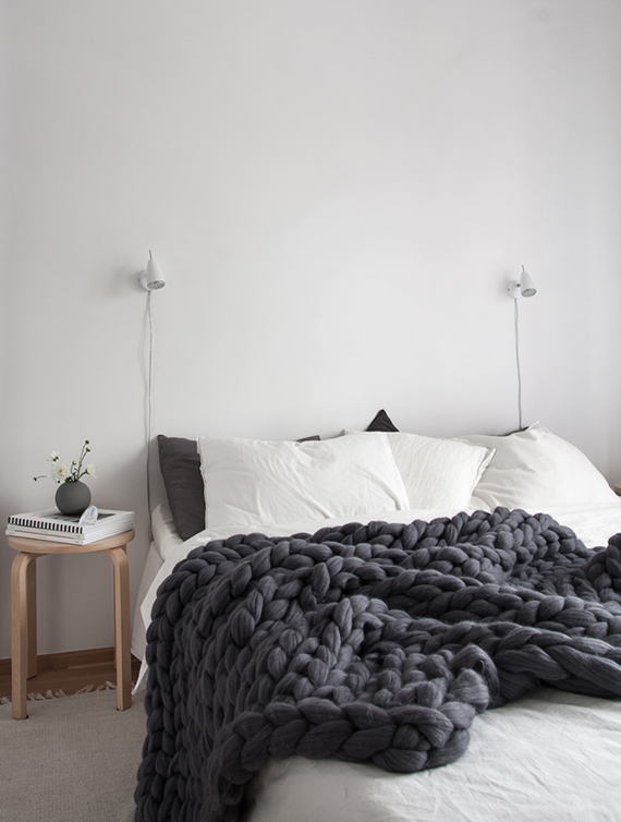Super chunky wool blanket from Ohhio | Decordots