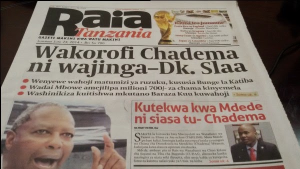 Dr. Slaa: Wakorofi CHADEMA ni Wajinga