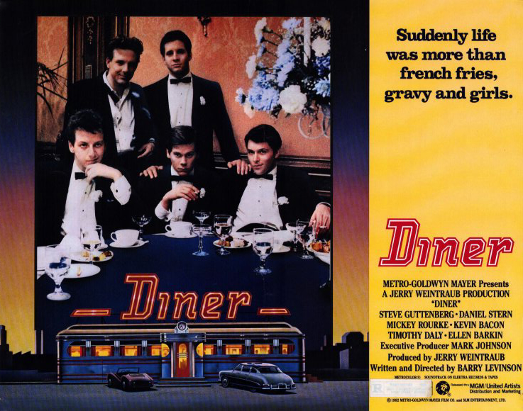 MÁS QUE CINE DE LOS OCHENTA: Diner (1982, Barry Levinson) Diner