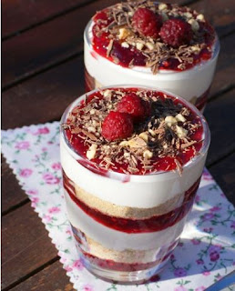 St Valentin verrine cheese cake