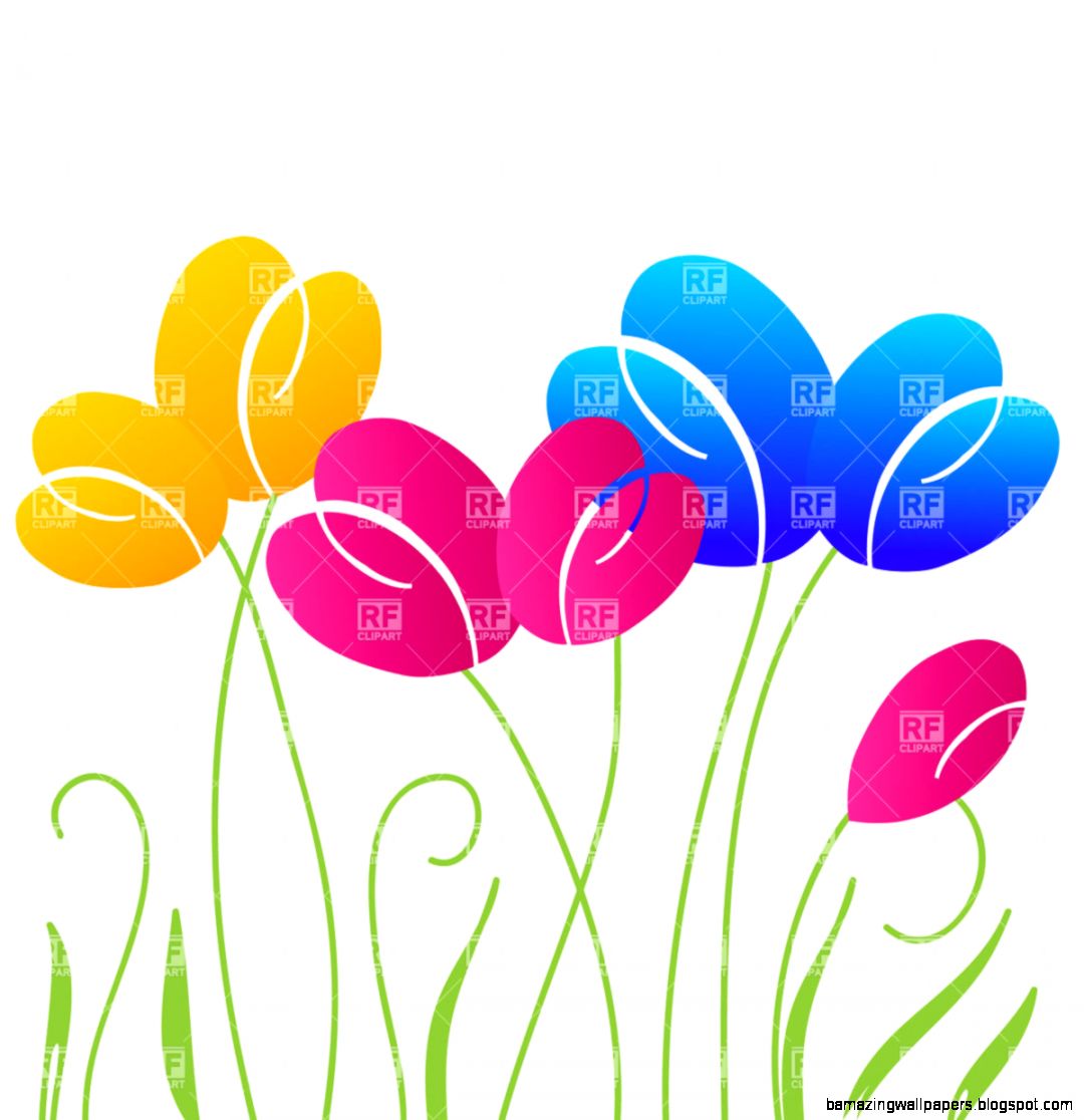 Simple stylized tulip flowers 28095 Plants and Animals download