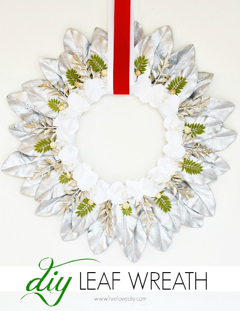 Silver Leaf Wreath | DIY Christmas Wreaths You Will Love