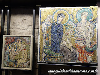 Santa Maria Antiqua mosaicos Guia Roma Portugues - Igreja de Santa Maria Antiqua no Foro Romano