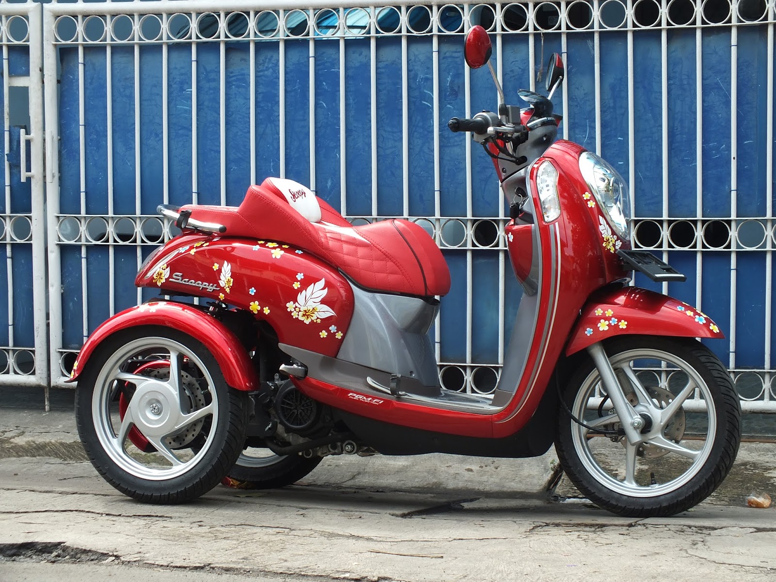 Modifikasi JOK MOTOR: JOK HONDA SCOOPY Pesanan Mrs ANI SOHMAH DEPOK