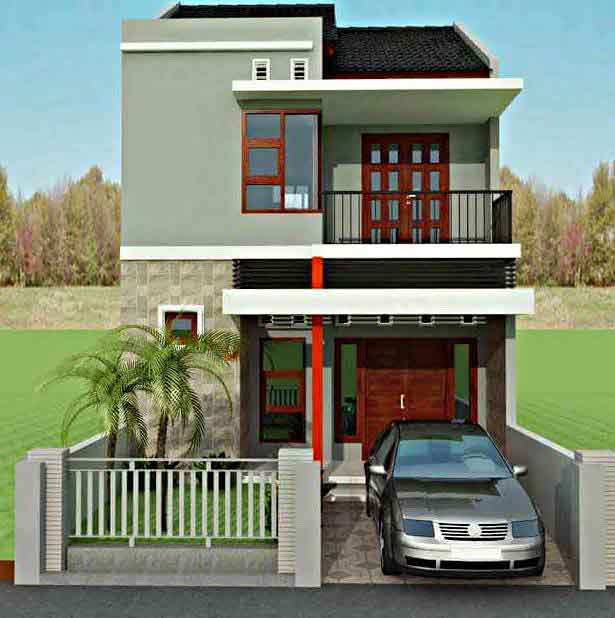 35 Inspirasi Model Desain Rumah Minimalis 2 Lantai Sederhana