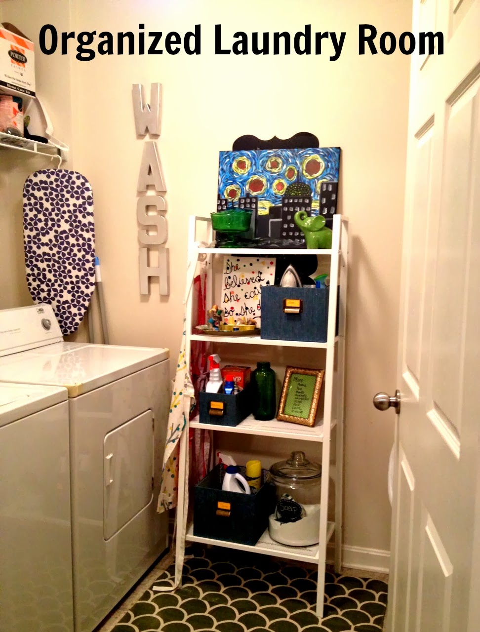 Craftivity Designs: My Colorful, Organized Laundry Room